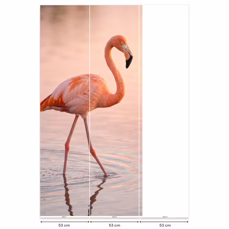 Behang - Flamingo - Water - Roze — 6