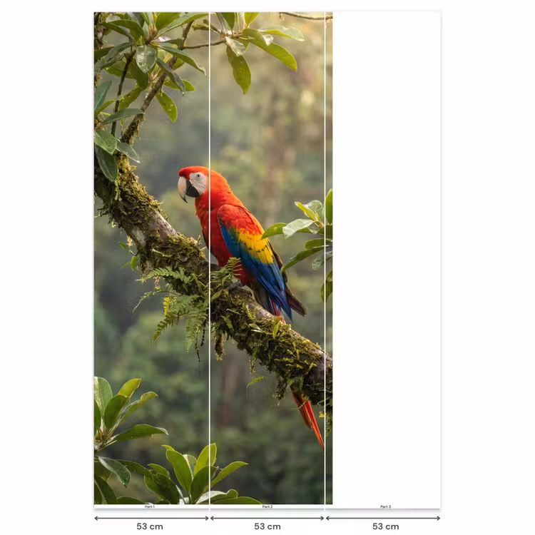 Behang - Ara - Jungle - Rood — 6