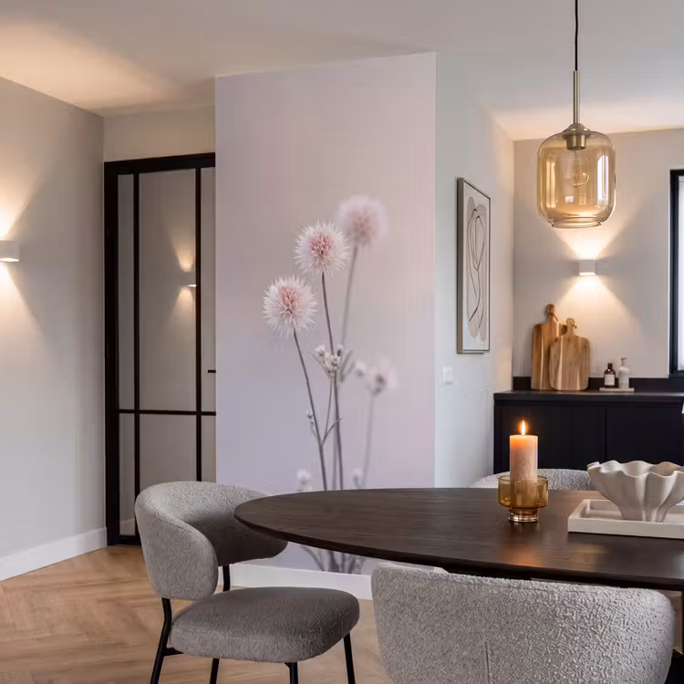 Behang - Bloemen - Bollen - Roze — 5