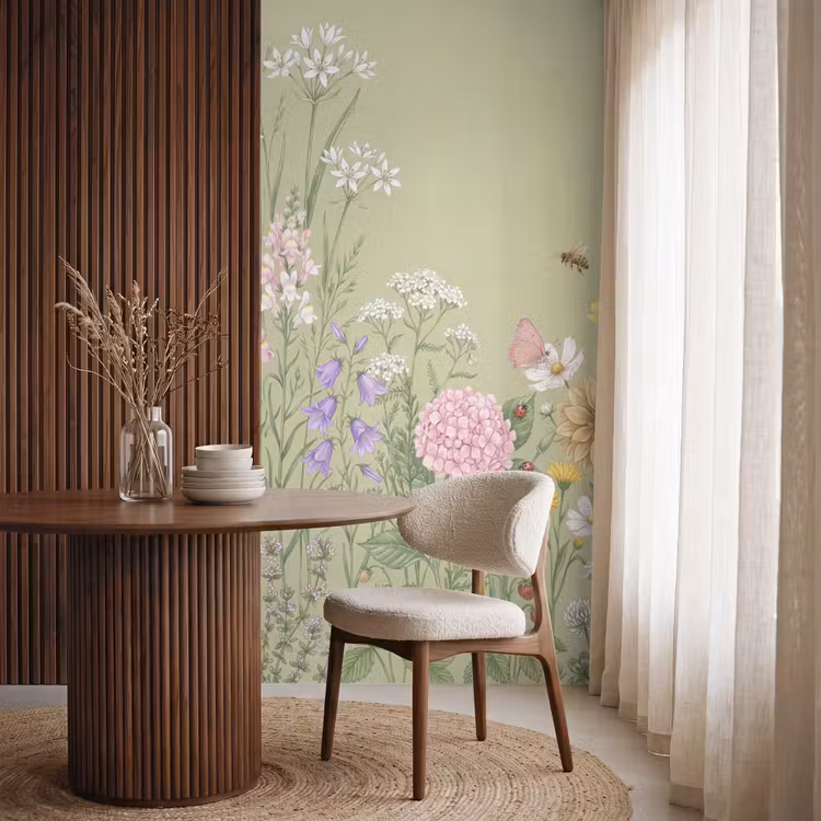 Behang - Botanisch - Bloemen - Kleurrijk — 4