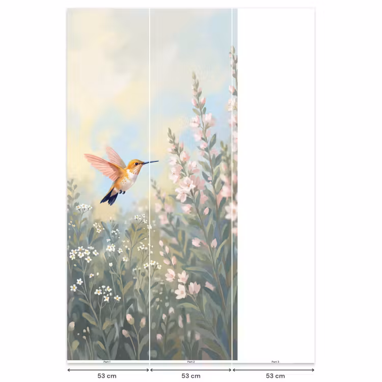 Behang - Kolibrie - Illustratie - Kleurrijk — 6