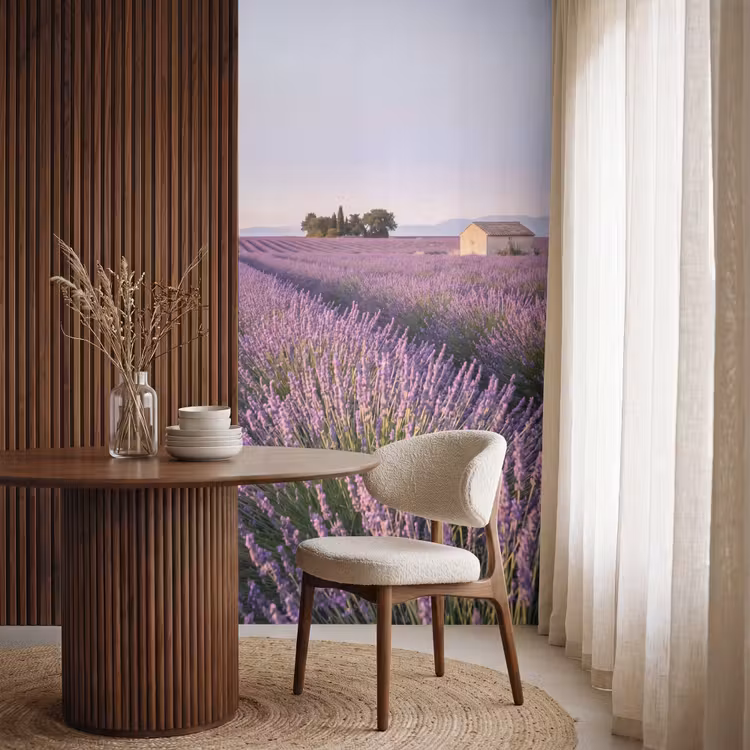 Behang - Lavendel - Landschap - Sereen - Paars — 4