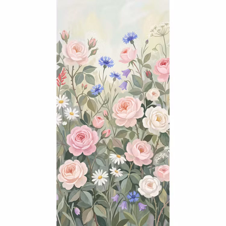 Behang - Bloemen - Tuin - Natuur - Kleurrijk — 2