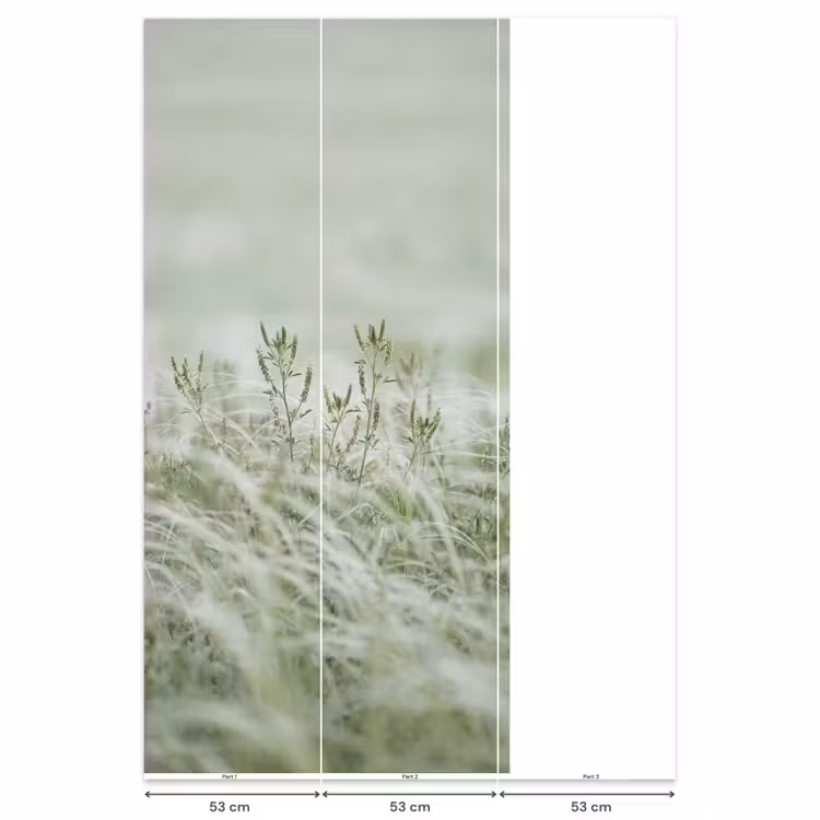 Behang - Grassen - Minimalistisch - Groen — 6