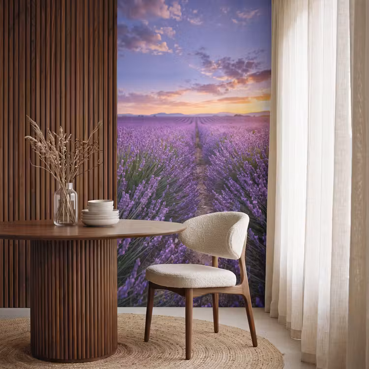 Behang - Lavendel - Veld - Natuur - Paars — 4