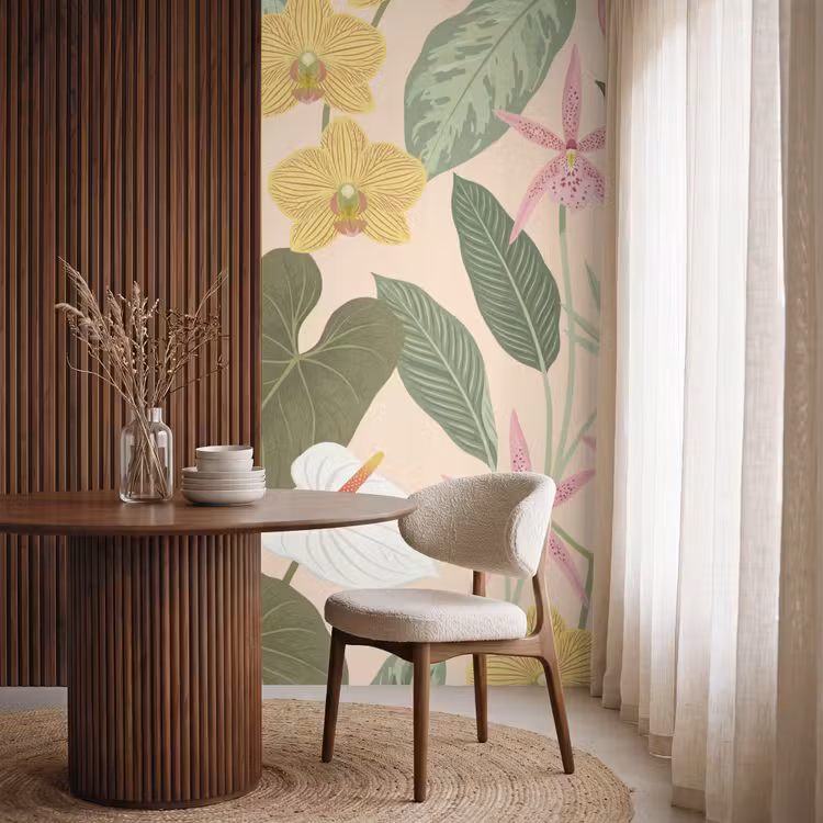 Behang - Patroon - Bloemen - Kleurrijk — 4