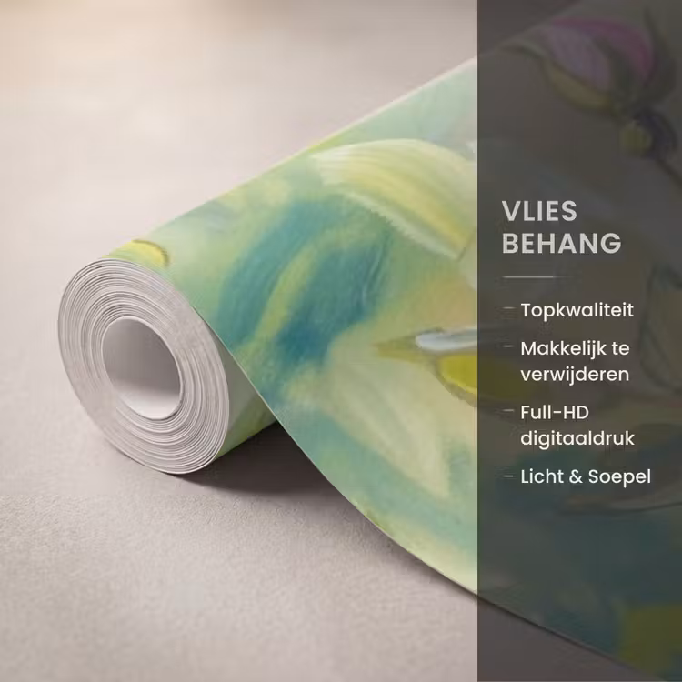 Behang - Kolibrie - Bloemen - Natuur - Kleurrijk — 3