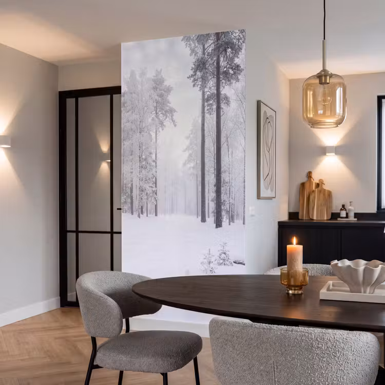 Behang - Bos - Sneeuw - Pad - Winter - Stilte — 5