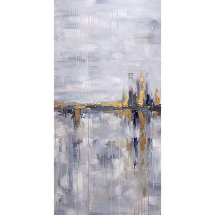 Behang - Abstract - Structuur - Goud - Grijs - Modern — 2