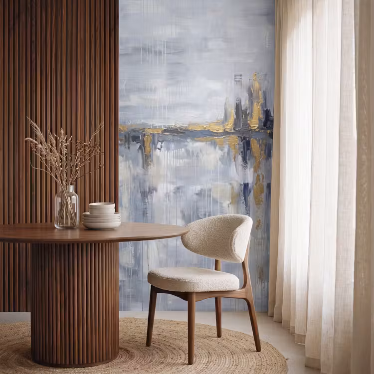 Behang - Abstract - Structuur - Goud - Grijs - Modern — 4