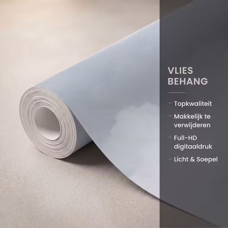 Behang - Bos - Meer - Mist - Natuur - Grijs — 3