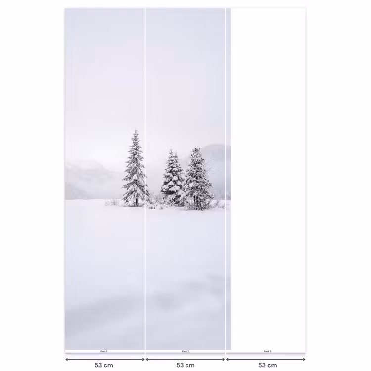 Behang - Fijnsparren - Sneeuw - Winter - Landschap - Stilte — 6