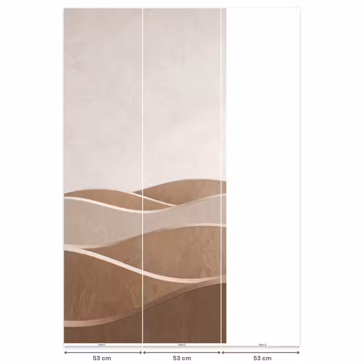 Behang - Abstract - Golven - Modern - Beige — 6