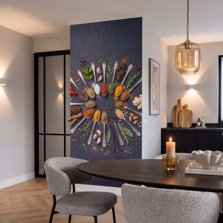 Behang - Kruiden - Lepels - Culinair - Kleurrijk - Sfeervol — 5