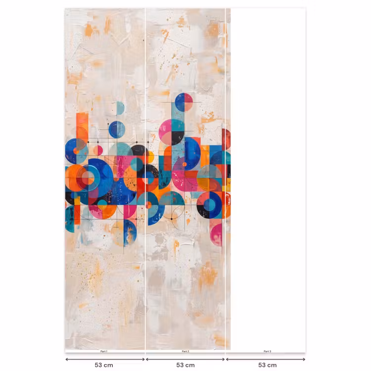 Behang - Kunst - Geometrisch - Abstract - Kleurrijk — 6