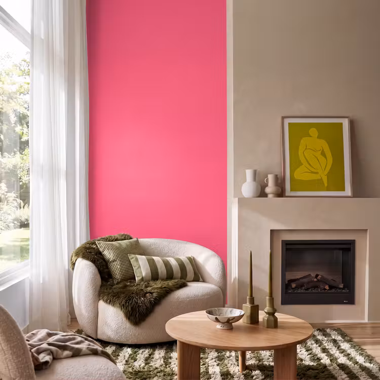 Behang - Neon - Flamingo - Roze — 1