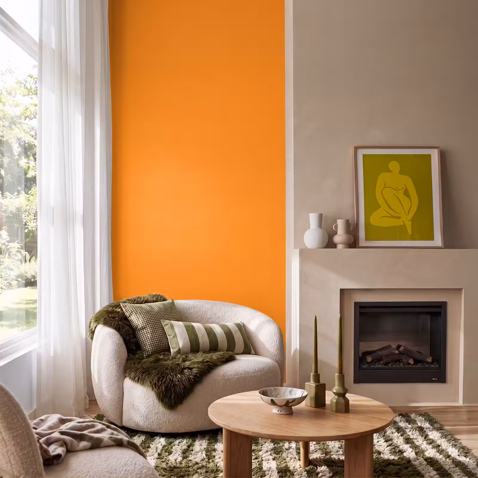 Behang - Marigold - Glow - Oranje — 1