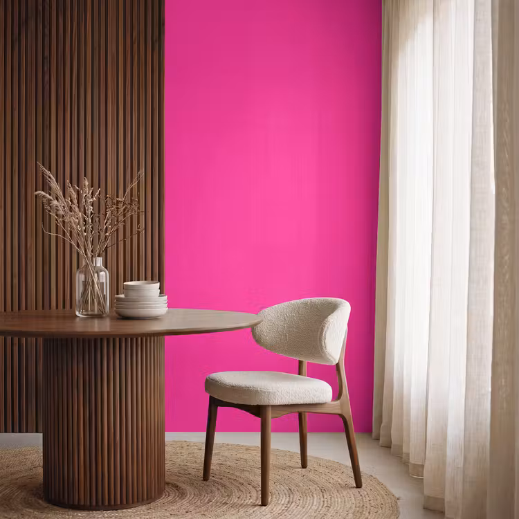 Behang - Hot - Fuchsia - Roze — 4