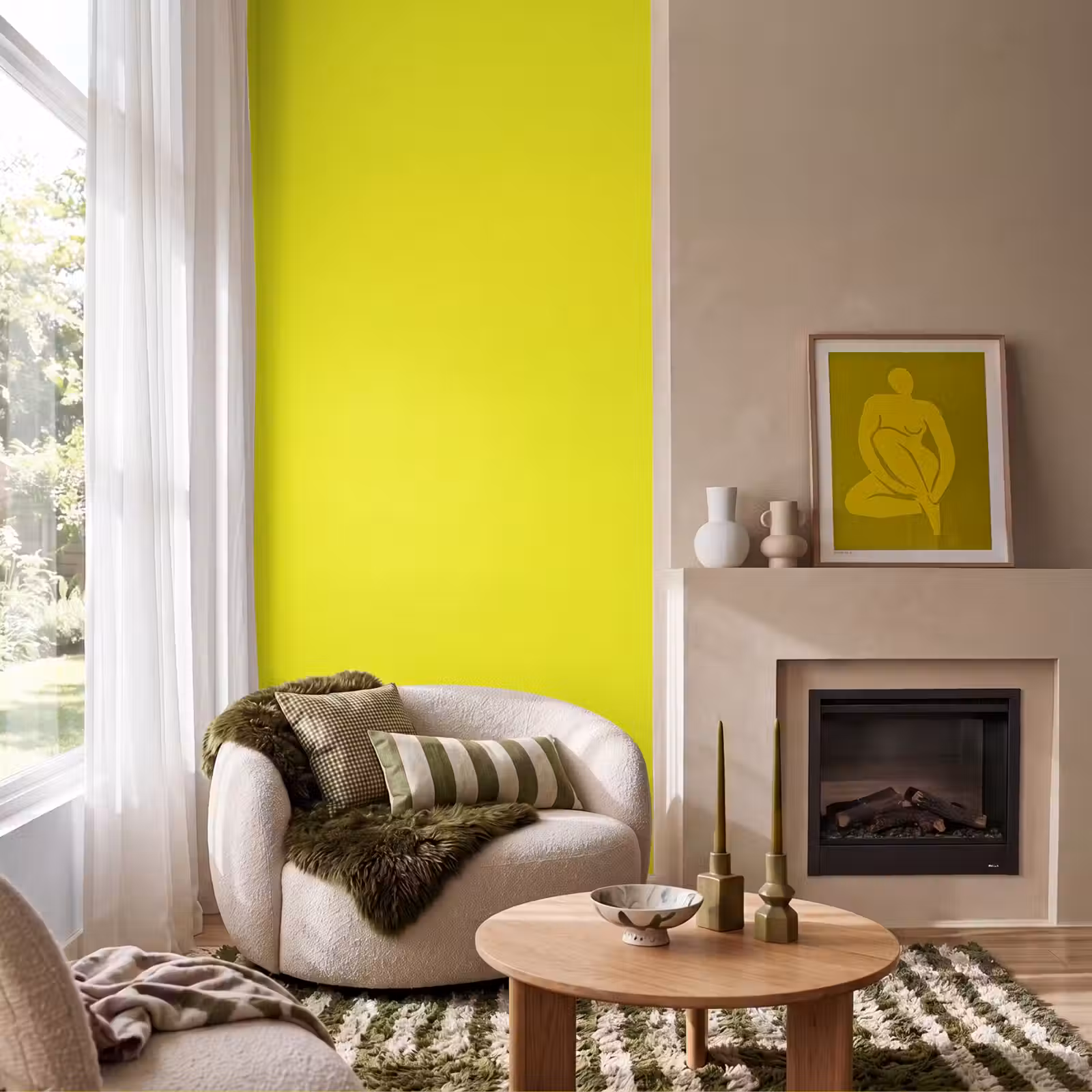 Behang - Bright - Canary - Geel — 1