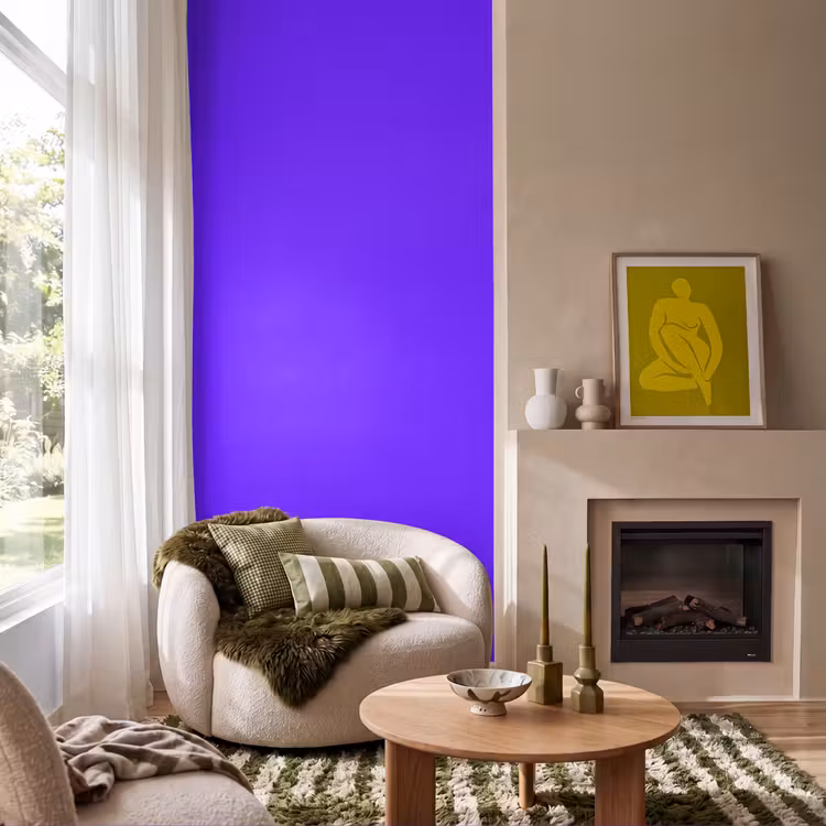Behang - Electric - Indigo - Paars — 1