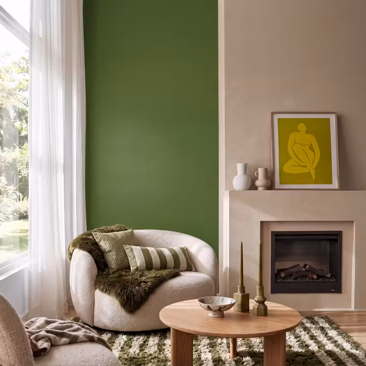 Behang - Olive - Drab - Groen — 1