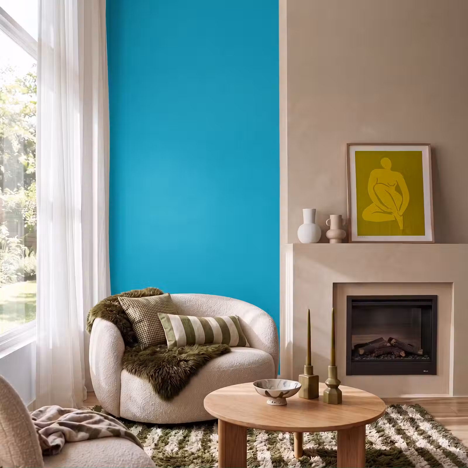 Behang - Deep - Turquoise - Turkoois — 1