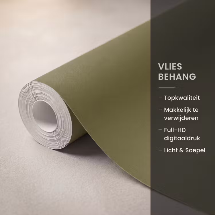 Behang - Dark - Olive - Groen — 3