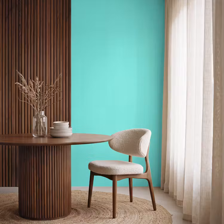 Behang - Electric - Cyan - Turkoois — 4