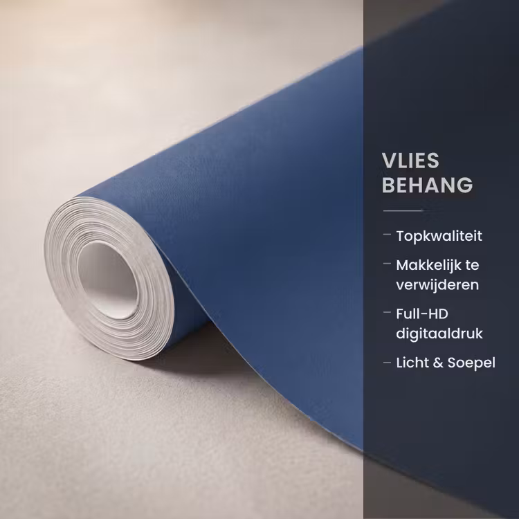 Behang - Midnight - Navy - Blauw — 3