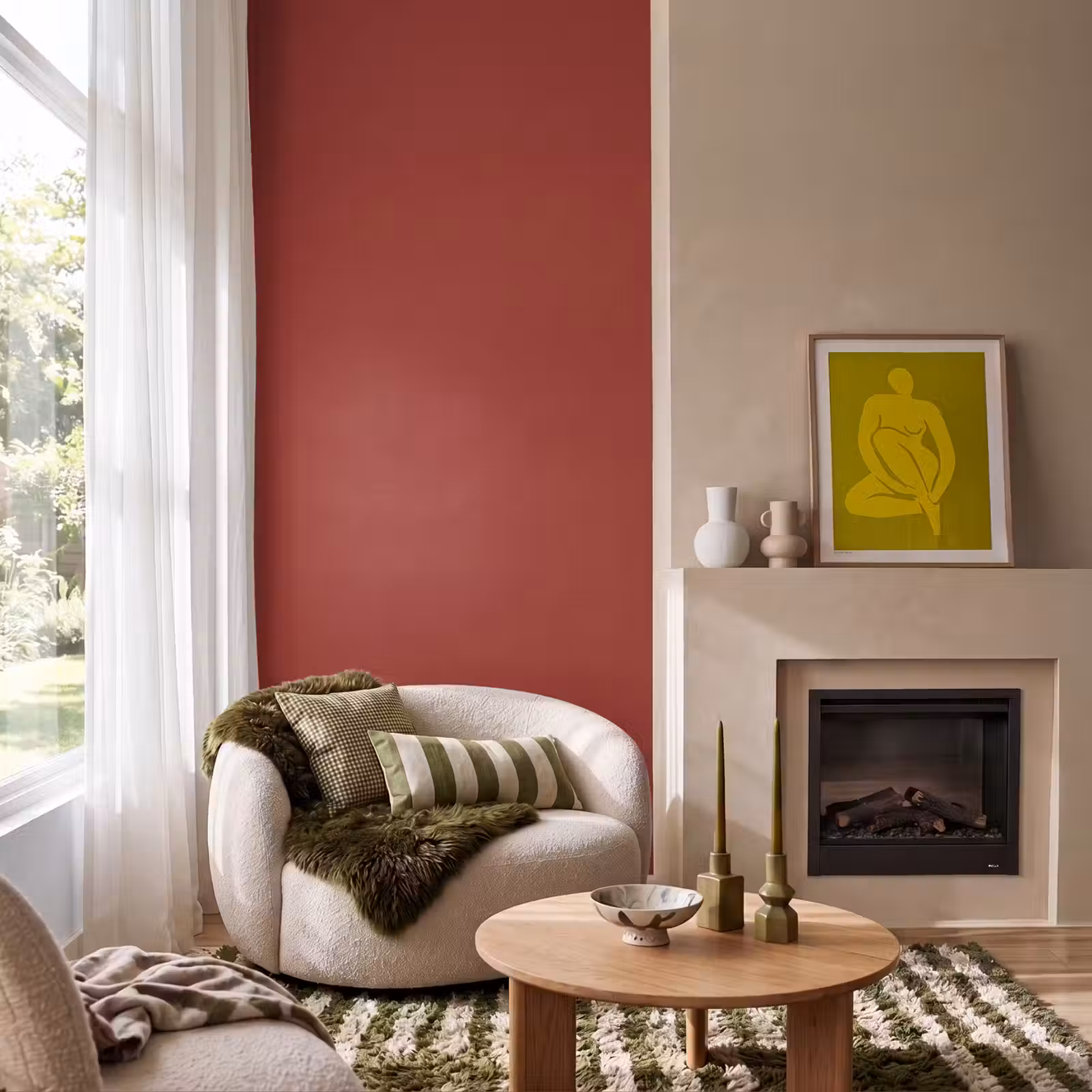 Behang - Burnt - Copper - Rood — 1
