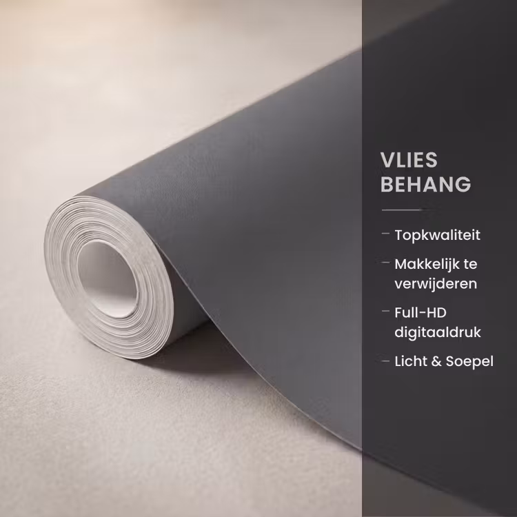 Behang - Charcoal - Grijs- Grey — 3