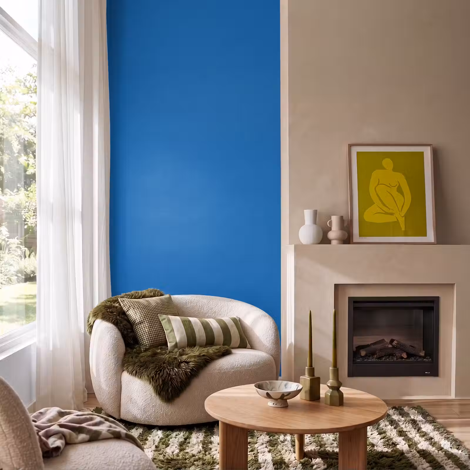Behang - Classic - Azure - Blauw — 1