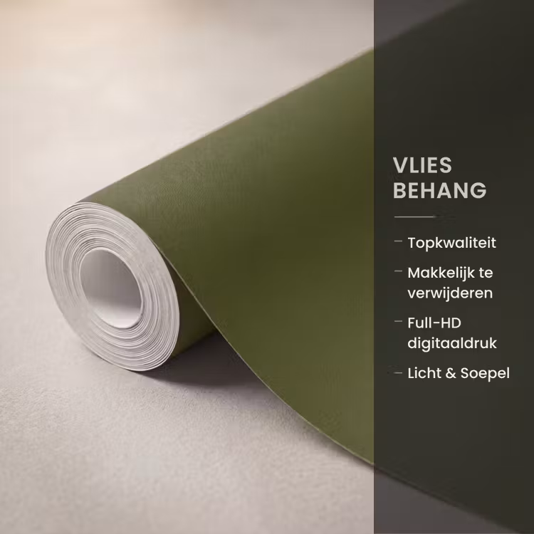 Behang - Dark - Olive - Groen — 3