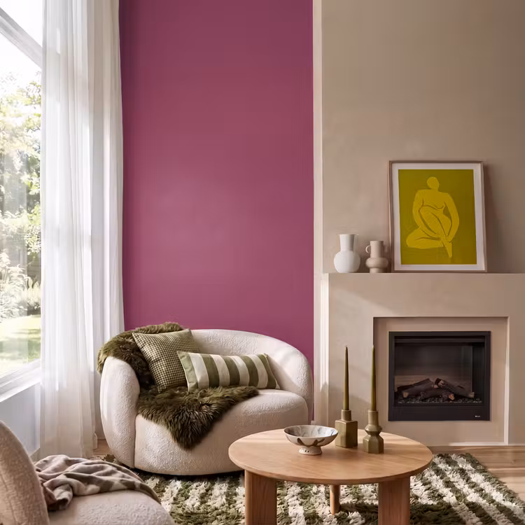 Behang - Deep - Rasberry - Rood — 1
