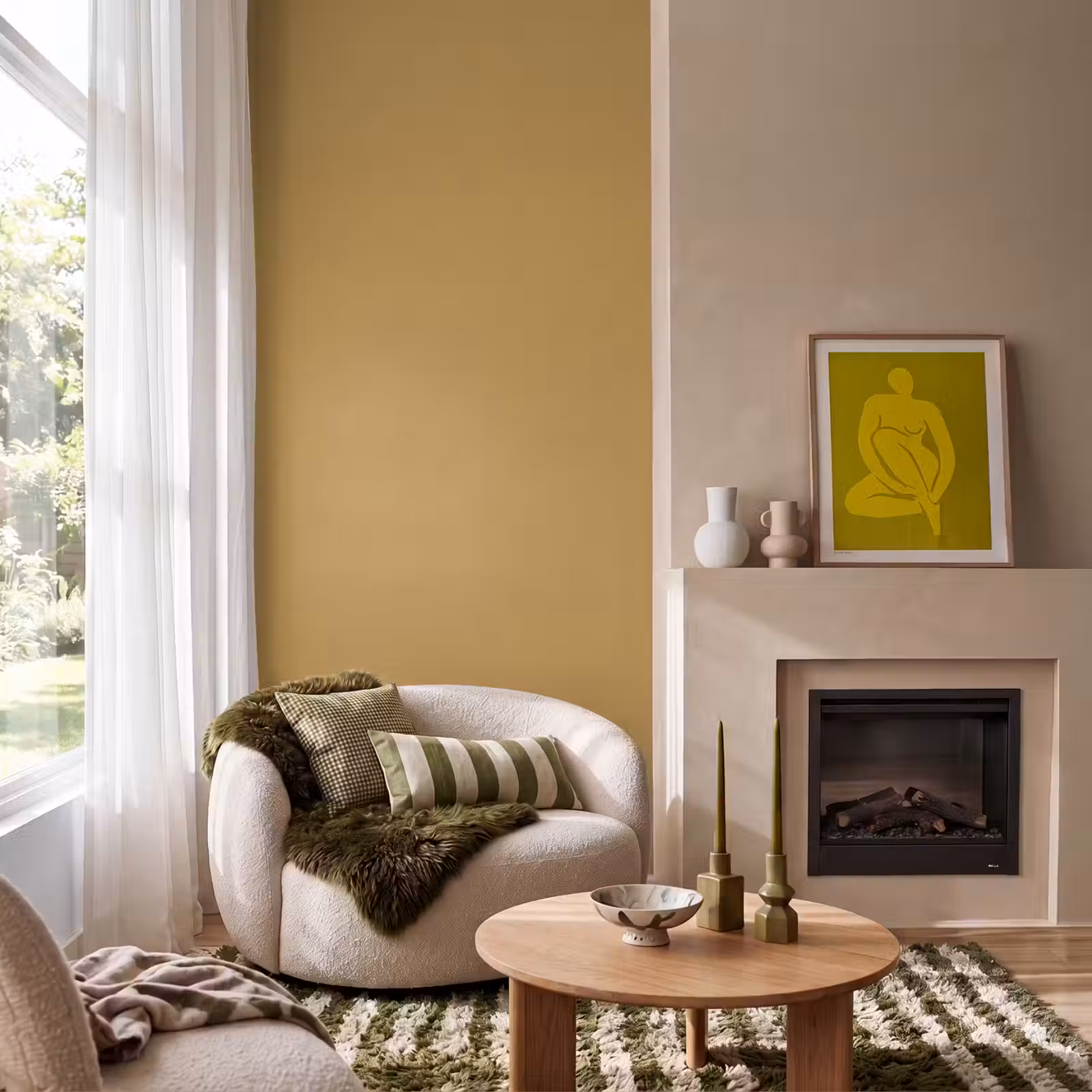 Behang - Rhythmic - Ochre - Geel — 1