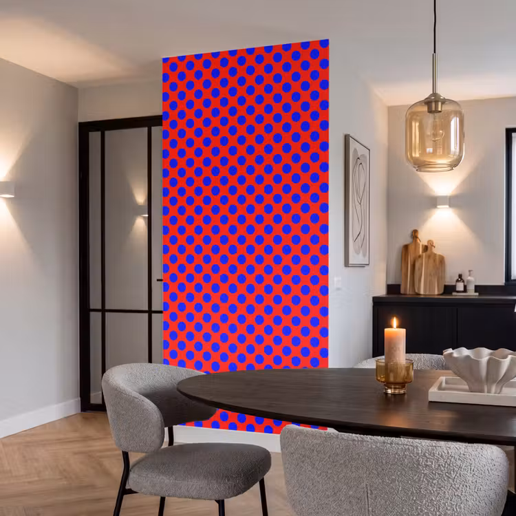 Behang - Dots - Klassiek - Rood — 5