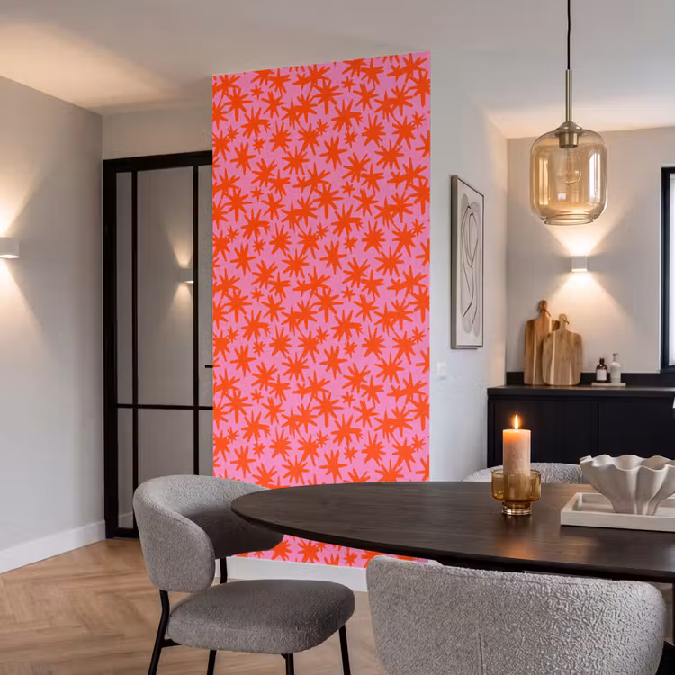 Behang - Modern - Sterren - Roze — 5