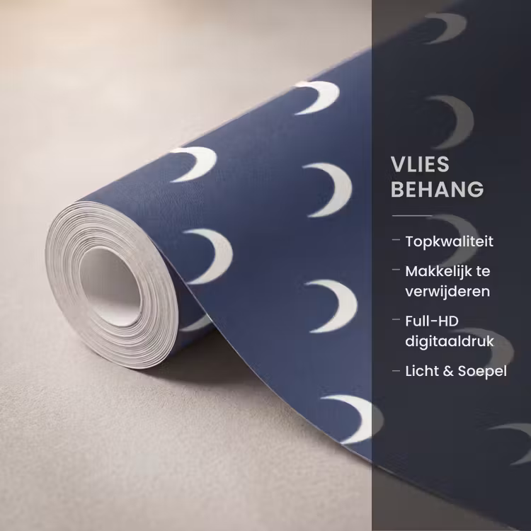Behang - Patroon - Manen - Blauw — 3