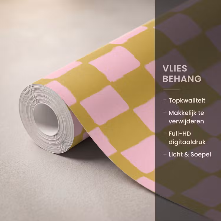 Behang - Patroon - Roze — 3