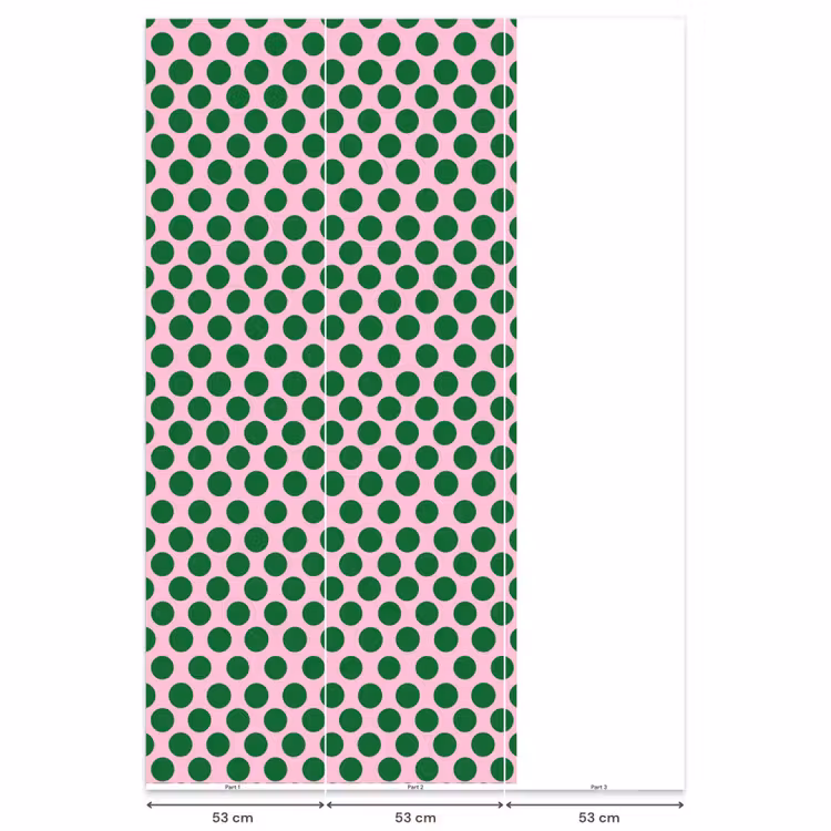 Behang - Polkadots - Patroon - Groen — 6
