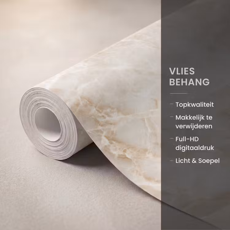 Behang - Lichtbeige - Onyx - Subtiel — 3