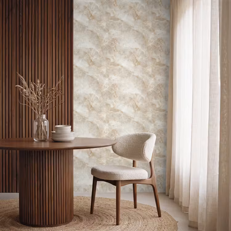 Behang - Lichtbeige - Onyx - Subtiel — 4