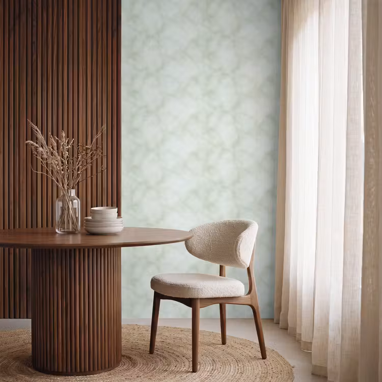 Behang - Groen - Marmer - Aders — 4