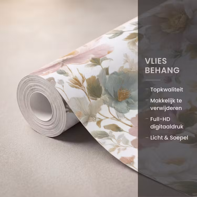 Behang - Bloemen - Patroon - Pastel — 3