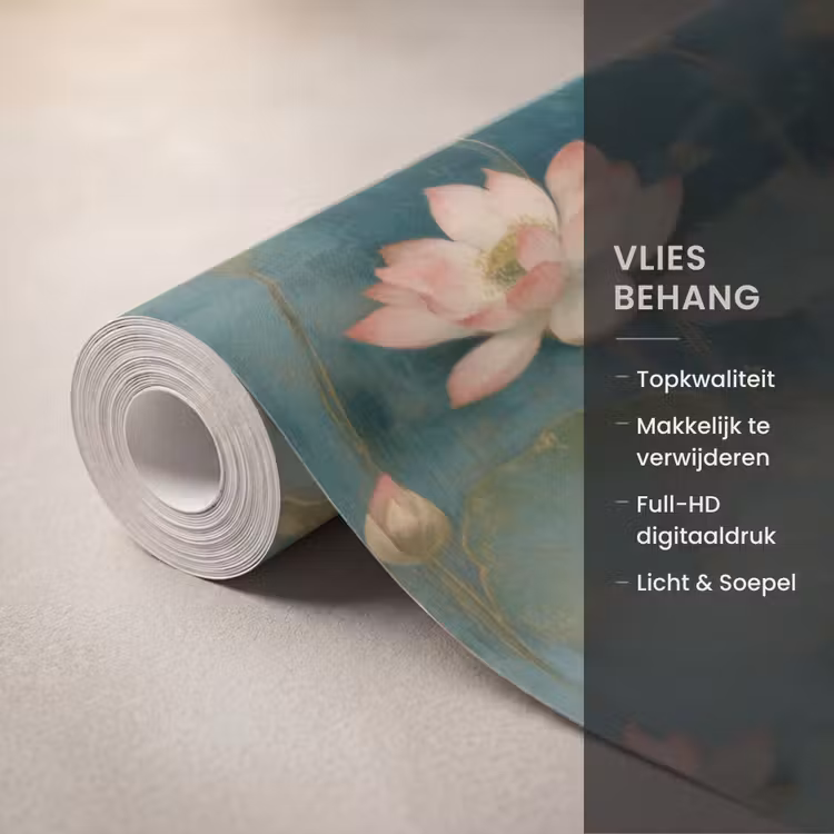 Behang - Botanisch - Bloemen - Roze — 3