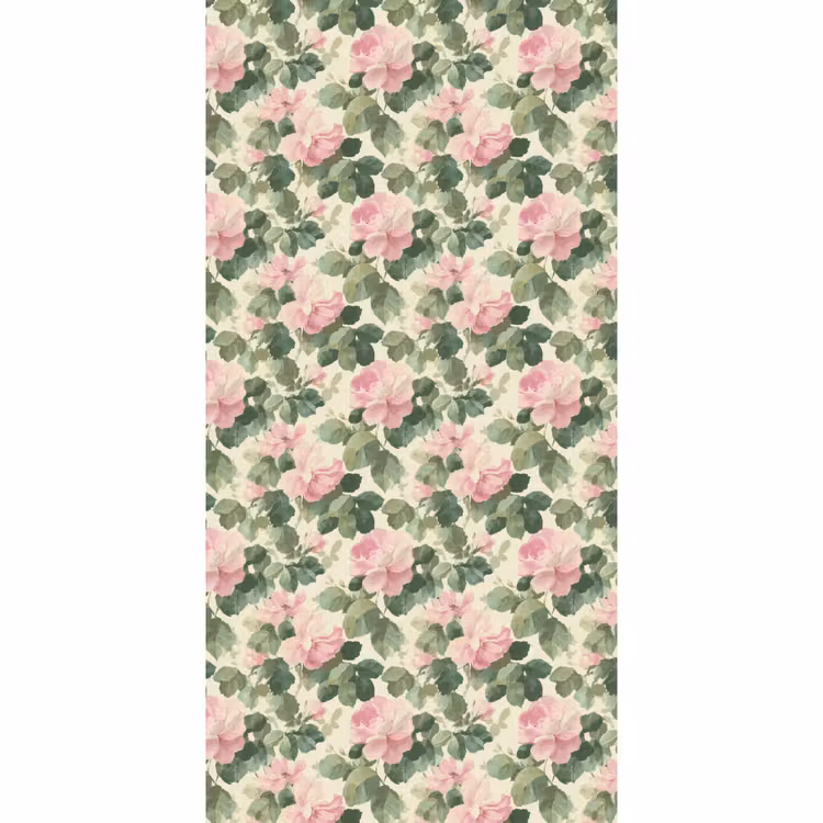 Behang - Rozen - Botanisch - Roze — 2
