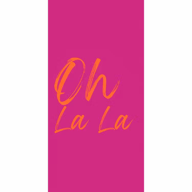 Behang - Oh la la - Oranje - Roze — 2