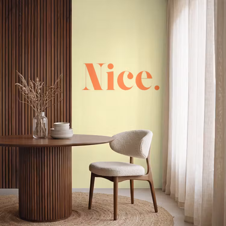 Behang - Nice - Oranje - Geel - Minimalistisch — 4