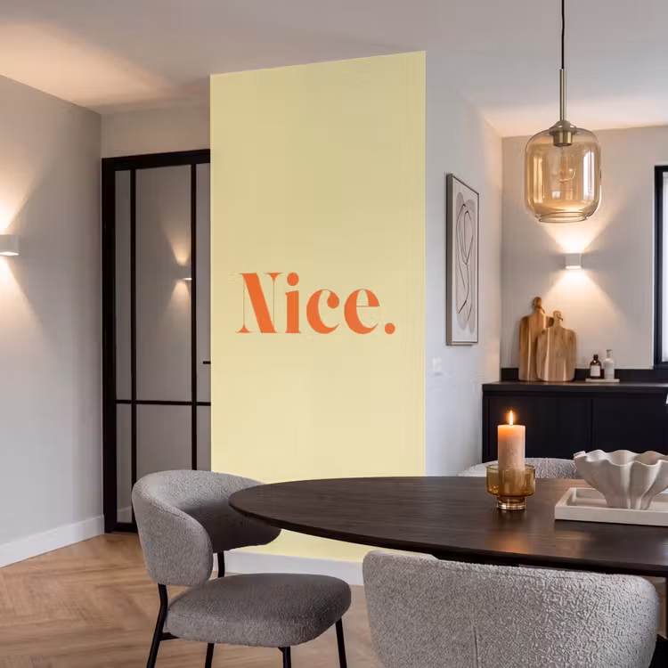 Behang - Nice - Oranje - Geel - Minimalistisch — 5