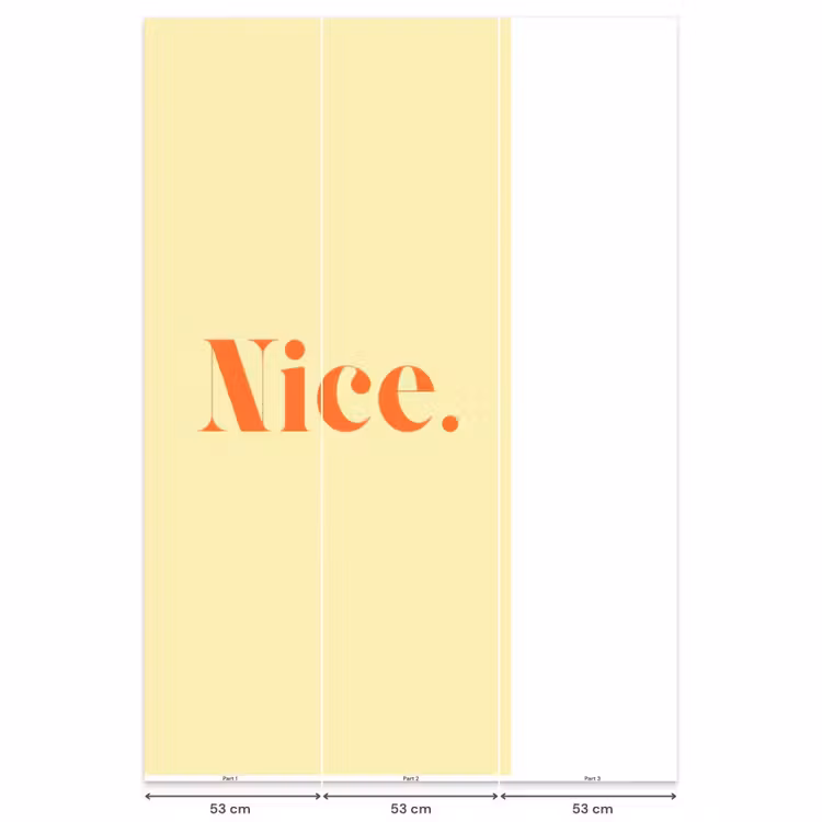 Behang - Nice - Oranje - Geel - Minimalistisch — 6